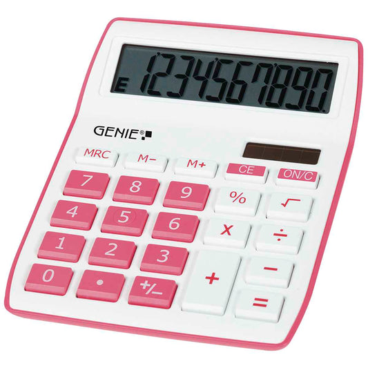 GENIE Taschenrechner 840P pink Dual Power 10-stellig