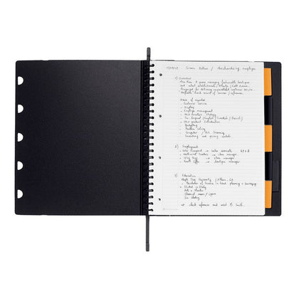 RHODIA Exabook Schreibmappe 132146C A4 liniert 80 Blatt nachfüllbar