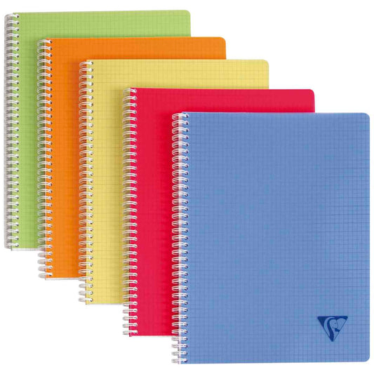 CLAIREFONTAINE Spiralbuch A4 Linicolor kariert 90 Blatt