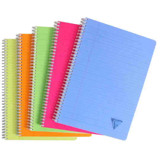 CLAIREFONTAINE Spiralbuch A4 Linicolor liniert 90 Blatt