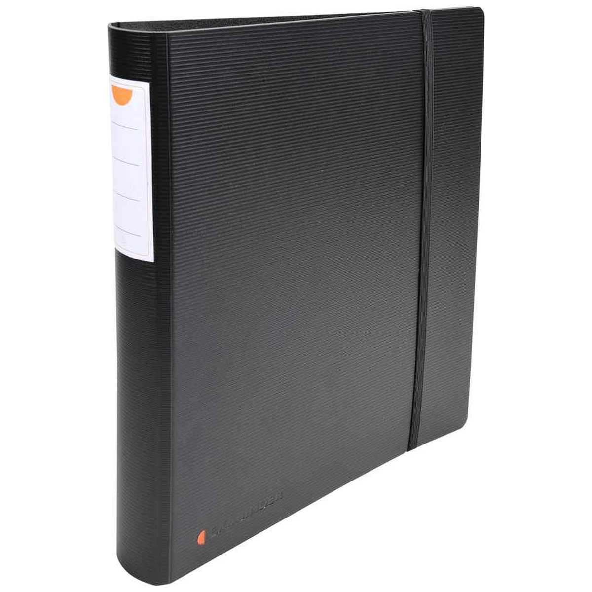 EXACOMPTA Ringbuch Exactive A4 4-Ring 50mm schwarz m.Gummizug