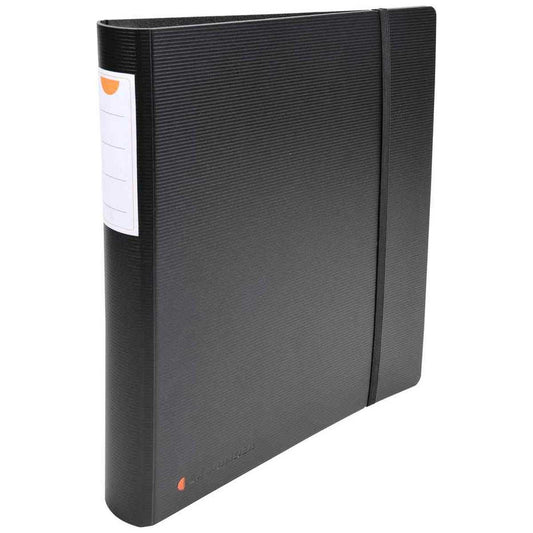 EXACOMPTA Ringbuch Exactive A4 4-Ring 50mm schwarz m.Gummizug