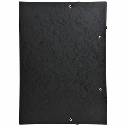 EXACOMPTA Sammelmappe A3 mit Gummizug schwarz extra stark 600g