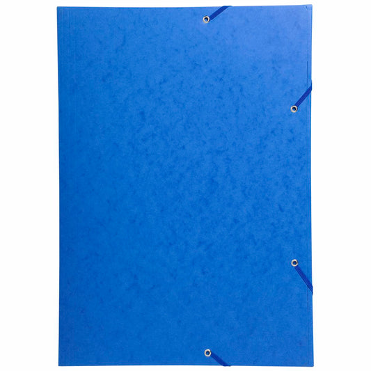 EXACOMPTA Sammelmappe A2 mit Gummizug blau extra stark 600g