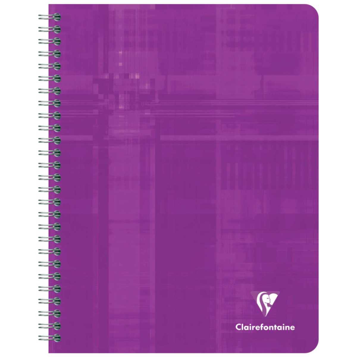 CLAIREFONTAINE Registerbuch A5 mit Spirale 17x22cm 120 farbige Seiten, 12-teilig