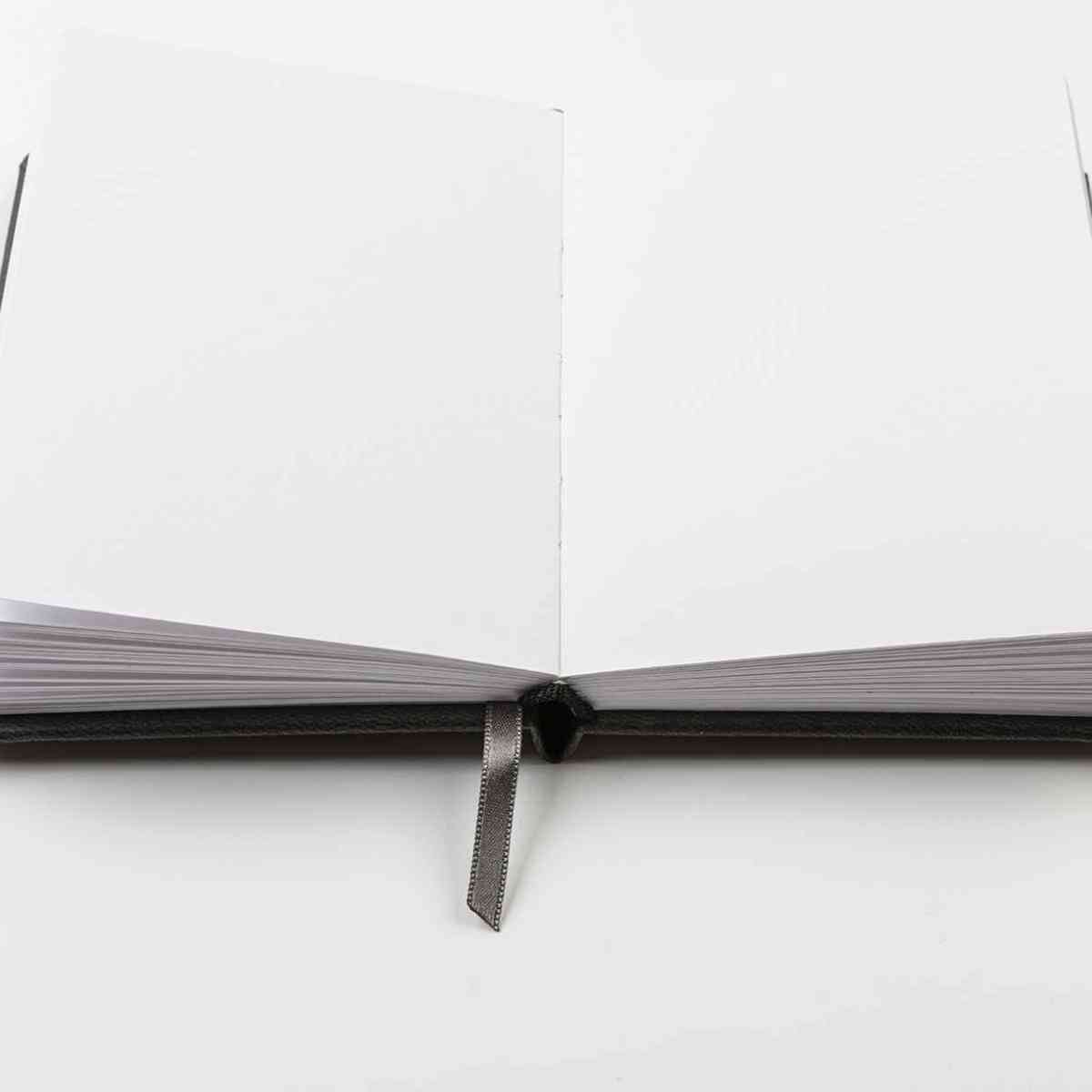 DARWI Skizzenbuch mit Gummizug A6 80 Blatt 140g schwarz