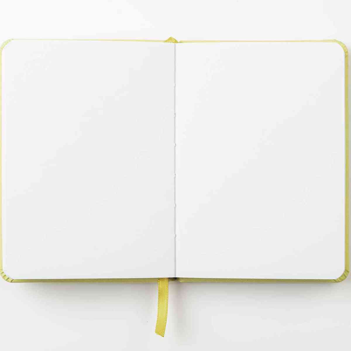 DARWI Skizzenbuch mit Gummizug A6 80 Blatt 140g hellgelb