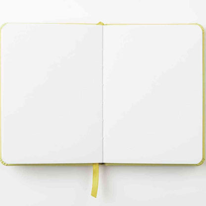 DARWI Skizzenbuch mit Gummizug A6 80 Blatt 140g hellgelb