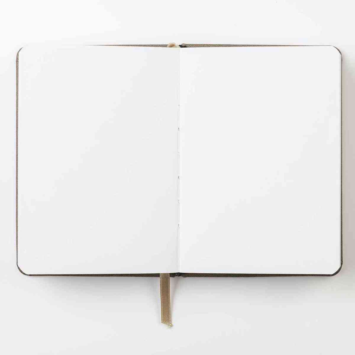 DARWI Skizzenbuch mit Gummizug A6 80 Blatt 140g braun