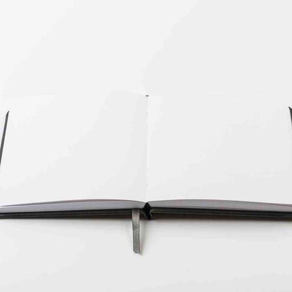 DARWI Skizzenbuch mit Gummizug 14x14cm 80 Blatt 140g schwarz