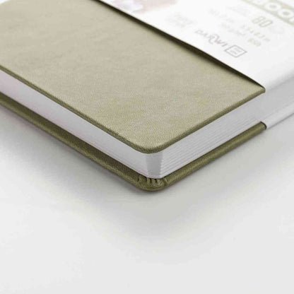 DARWI Skizzenbuch mit Gummizug 14x14cm 80 Blatt 140g khaki