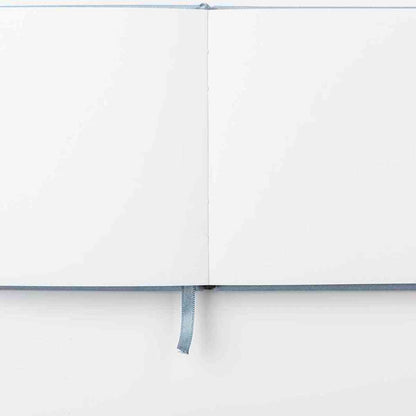 DARWI Skizzenbuch mit Gummizug 14x14cm 80 Blatt 140g hellblau