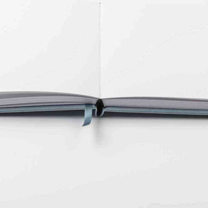 DARWI Skizzenbuch mit Gummizug 14x14cm 80 Blatt 140g hellblau