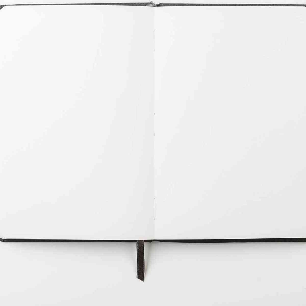 DARWI Skizzenbuch mit Gummizug 14x21cm 80 Blatt 140g schwarz