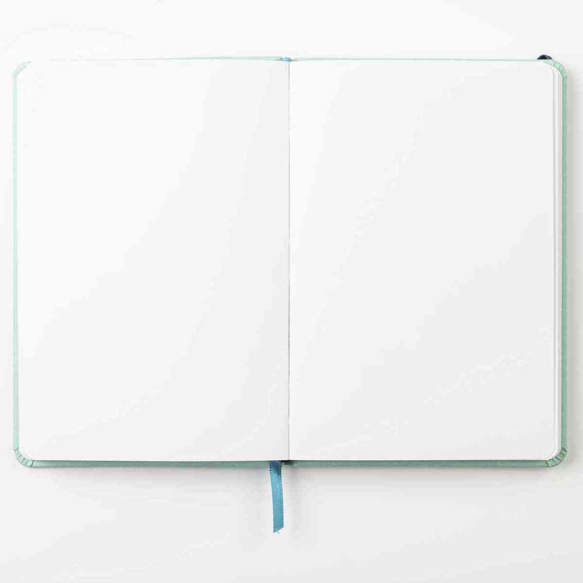 DARWI Skizzenbuch mit Gummizug 14x21cm 80 Blatt 140g wassgrü