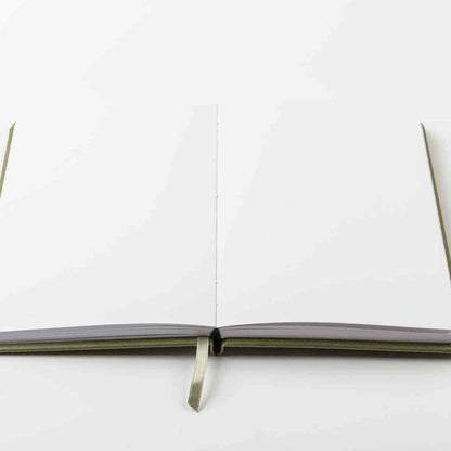 DARWI Skizzenbuch mit Gummizug 14x21cm 80 Blatt 140g khaki
