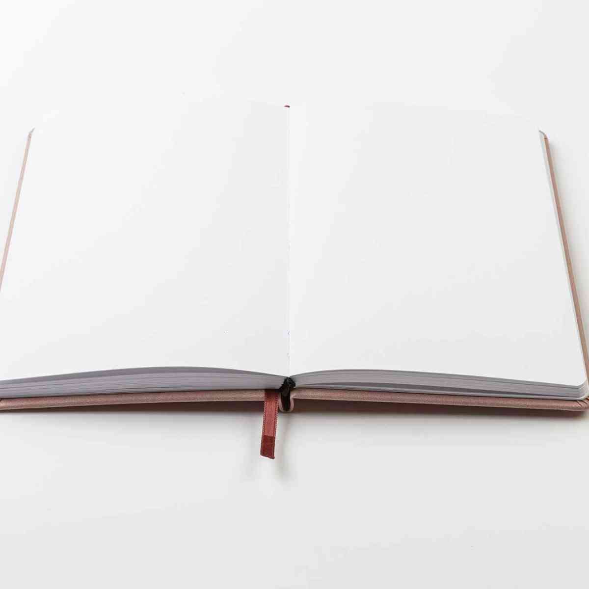 DARWI Skizzenbuch mit Gummizug 14x21cm 80 Blatt 140g hellrosa