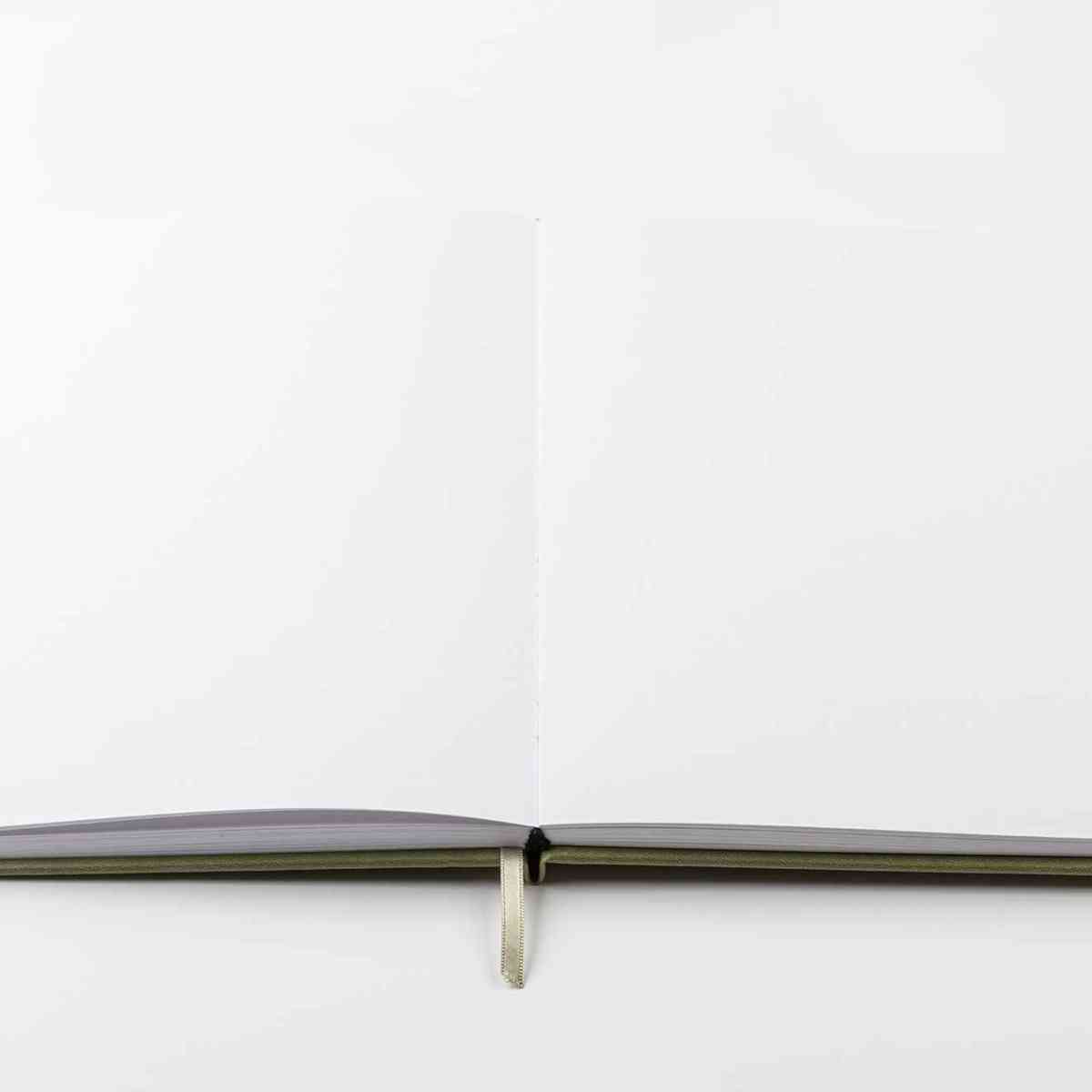 DARWI Skizzenbuch mit Gummizug A4 80 Blatt 140g khaki