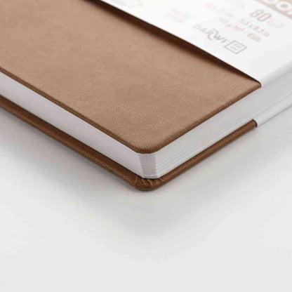 DARWI Skizzenbuch mit Gummizug A4 80 Blatt 140g terrakotta